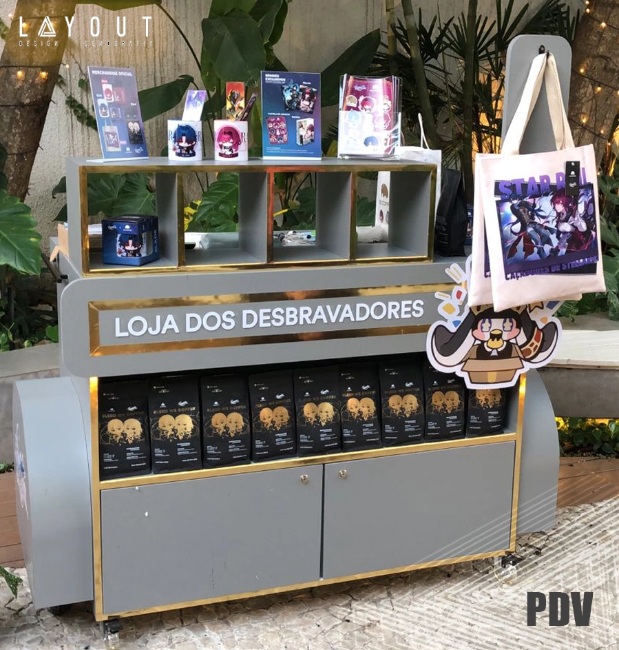 Montagem de quiosques e lojas